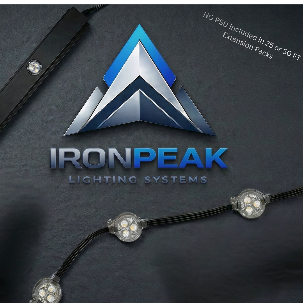 IronPeak 25ft Add-on Kit (No PSU) - Expand Your Lighting System Effortlessly-1